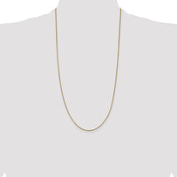 14K 28 inch .95mm Box with Lobster Clasp Chain-BOX095-28