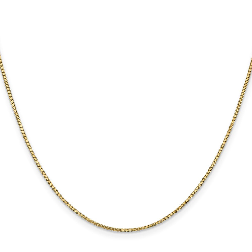 14K 24 inch 1.1mm Box with Lobster Clasp Chain-BOX110-24