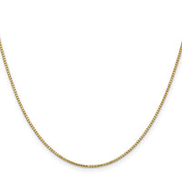 14K 24 inch 1.1mm Box with Lobster Clasp Chain-BOX110-24