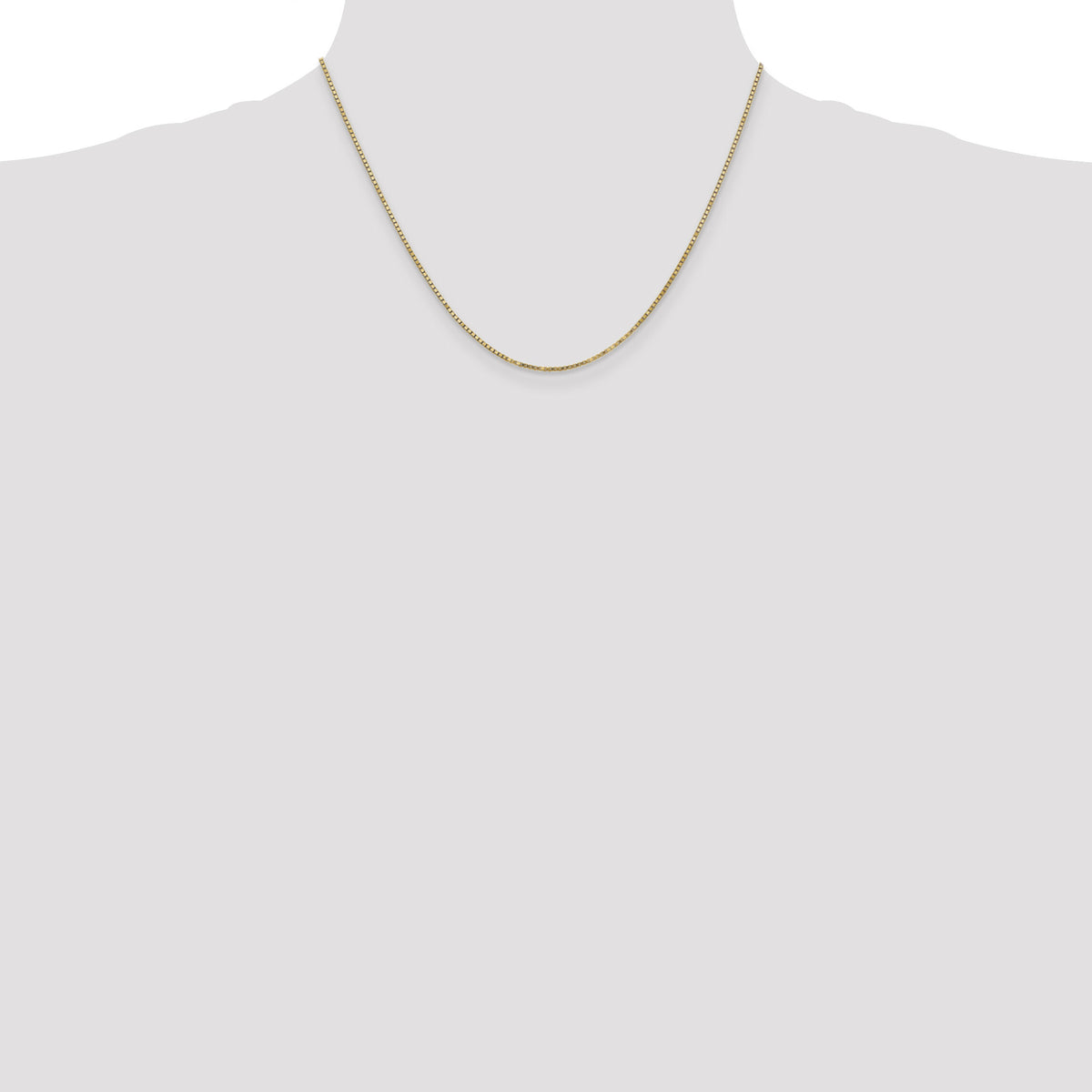 14k 1.30mm Box Chain-BOX125-18