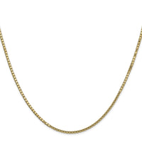 14k 1.5mm Box Chain-BOX150-24
