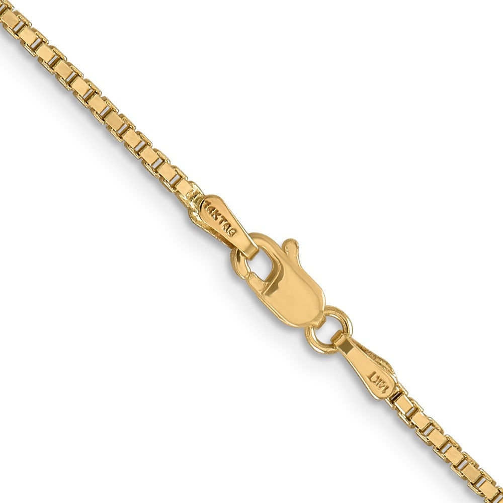 14K 30 inch 1.5mm Box with Lobster Clasp Chain-BOX150-30