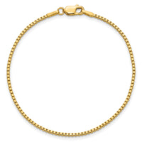 14k 1.5mm Box Chain-BOX150-7