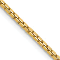 14k 1.5mm Box Chain-BOX150-20