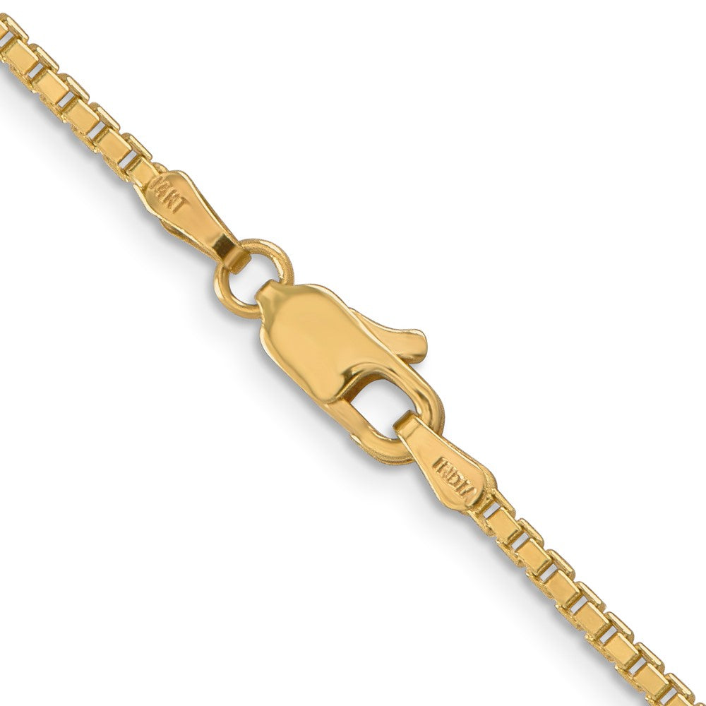 14K 28 inch 1.9mm Box with Lobster Clasp Chain-BOX200-28