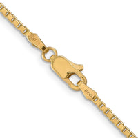 14K 28 inch 1.9mm Box with Lobster Clasp Chain-BOX200-28