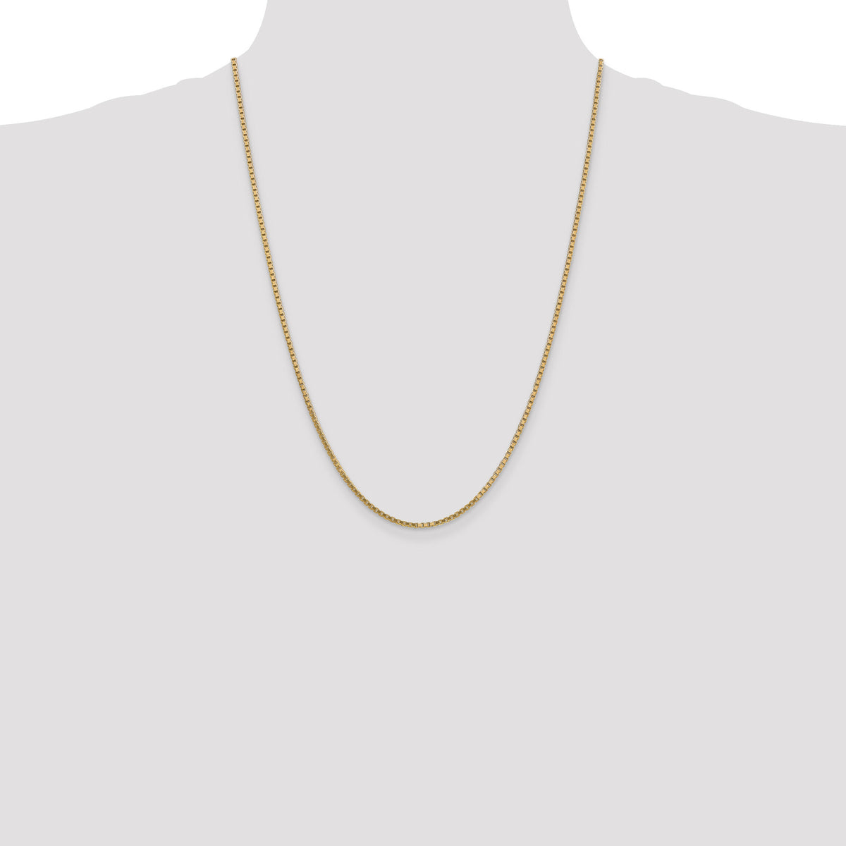 14k 1.9mm Box Chain-BOX200-24
