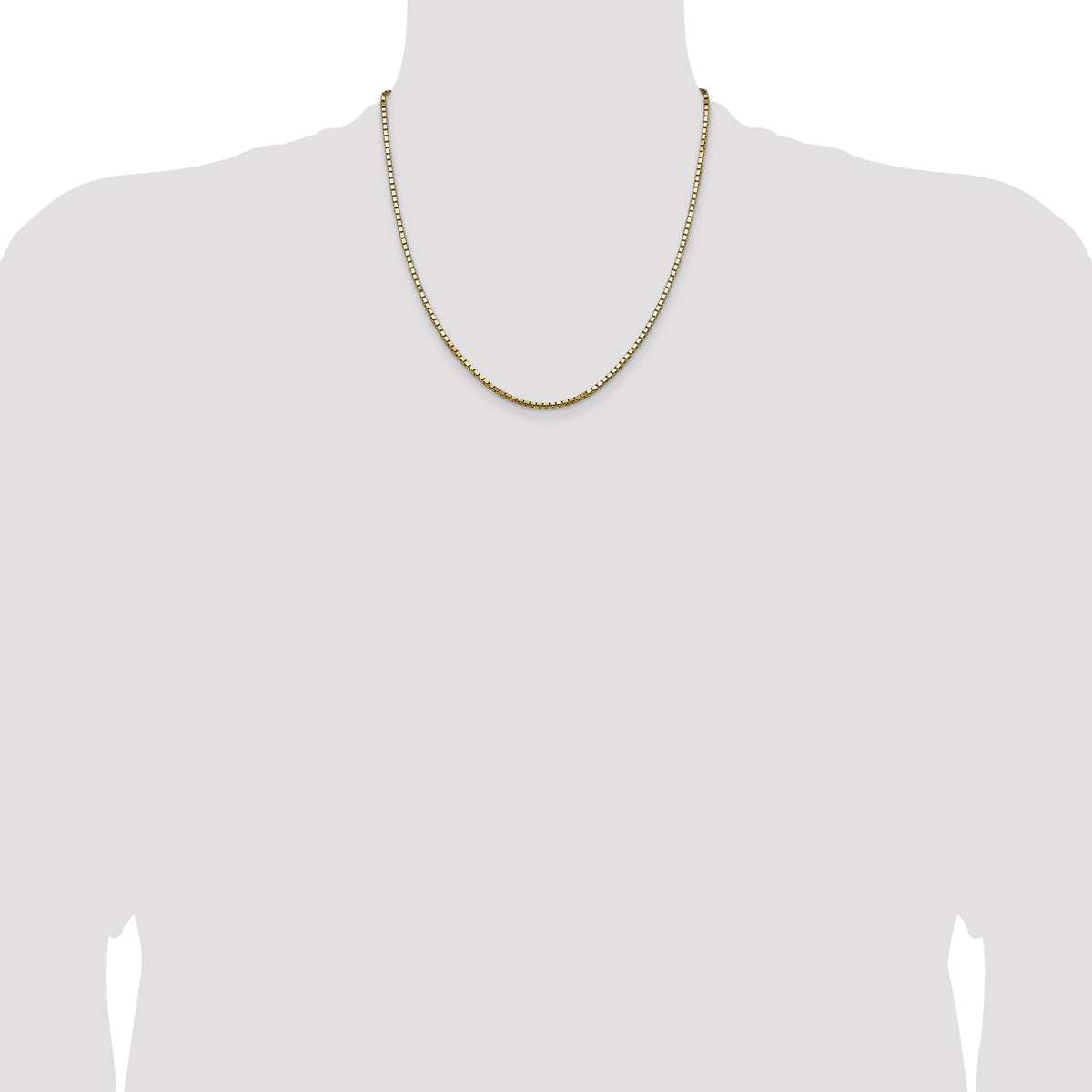 14k 2.5mm Box Chain-BOX250-20