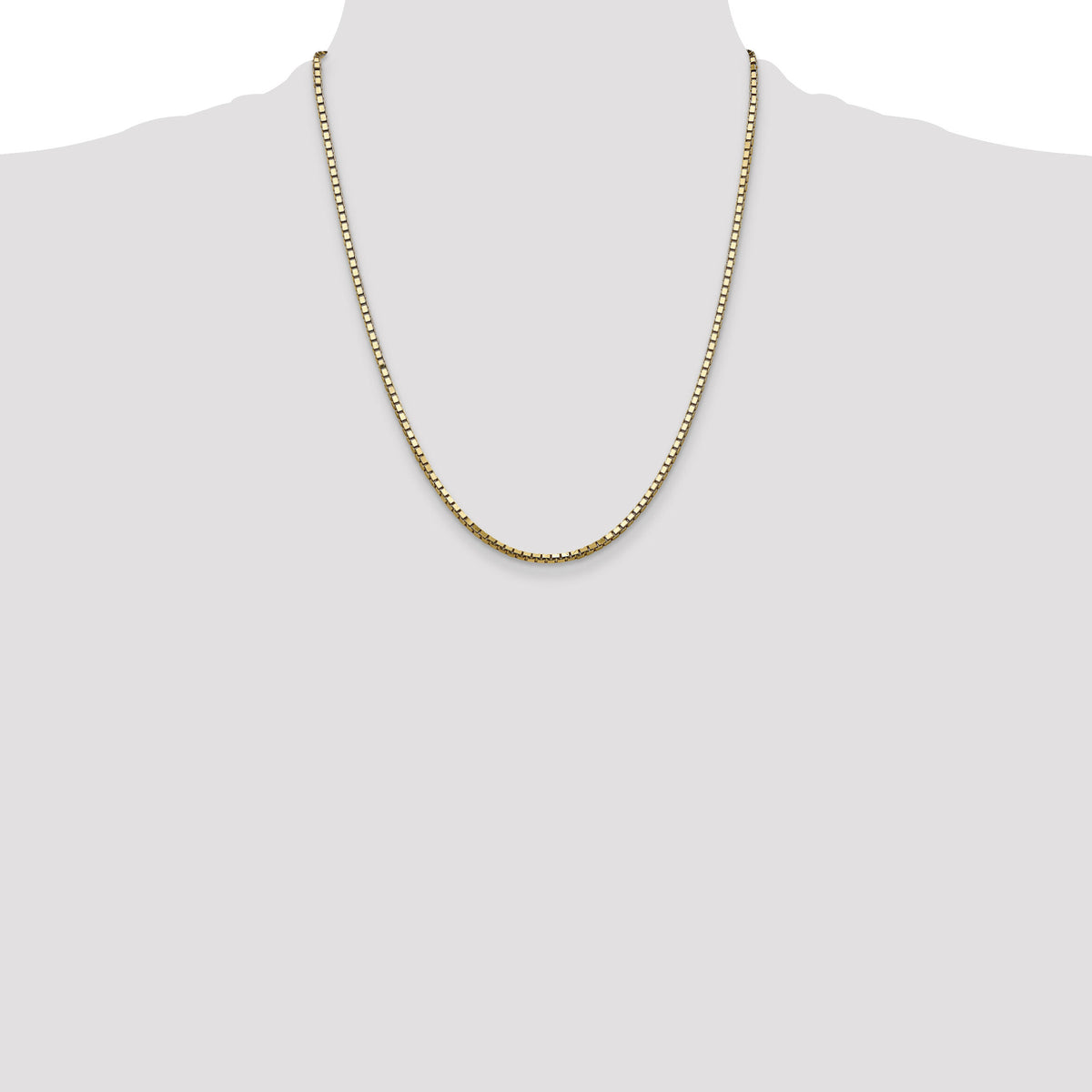 14k 2.5mm Box Chain-BOX250-22