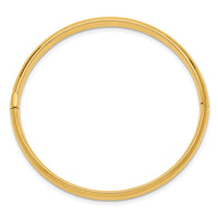 14k 3/16 Polished Hinged Baby Bangle-BP3/16