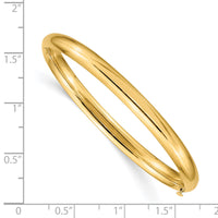 14k 3/16 Polished Hinged Baby Bangle-BP3/16