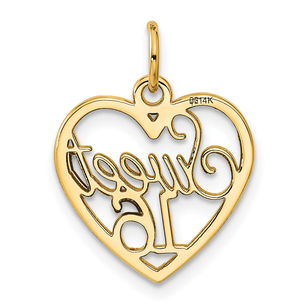 14k SWEET 16 Charm-C1001