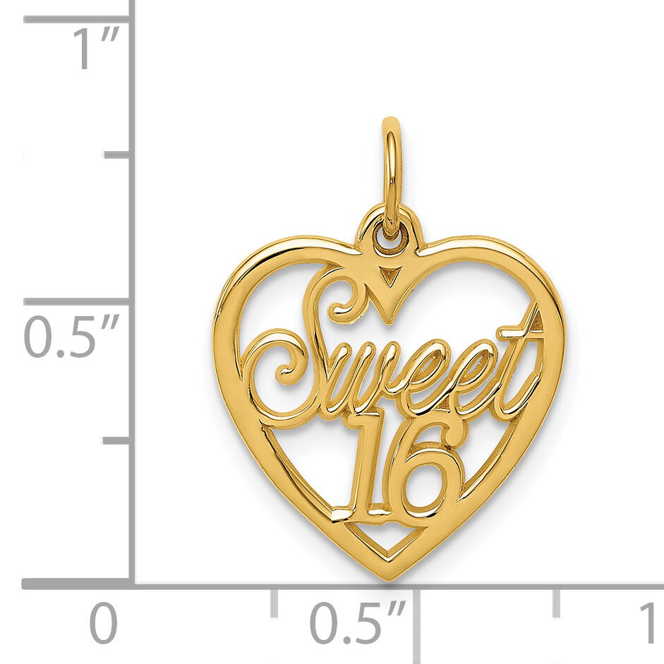 14k SWEET 16 Charm-C1001