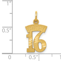 14k SWEET 16 Charm-C1004