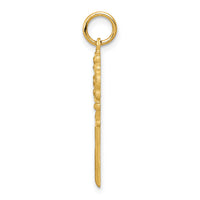 14K Polished Fancy Edge Key Charm-C1028