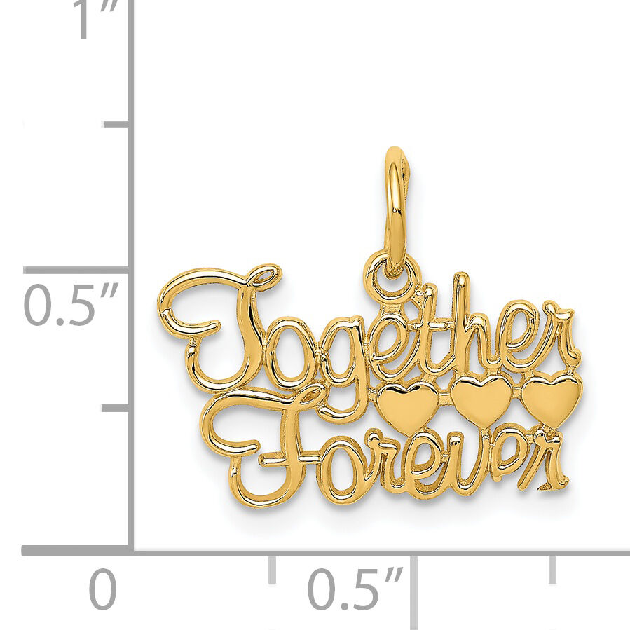 14K TOGETHER FOREVER Charm-C1037