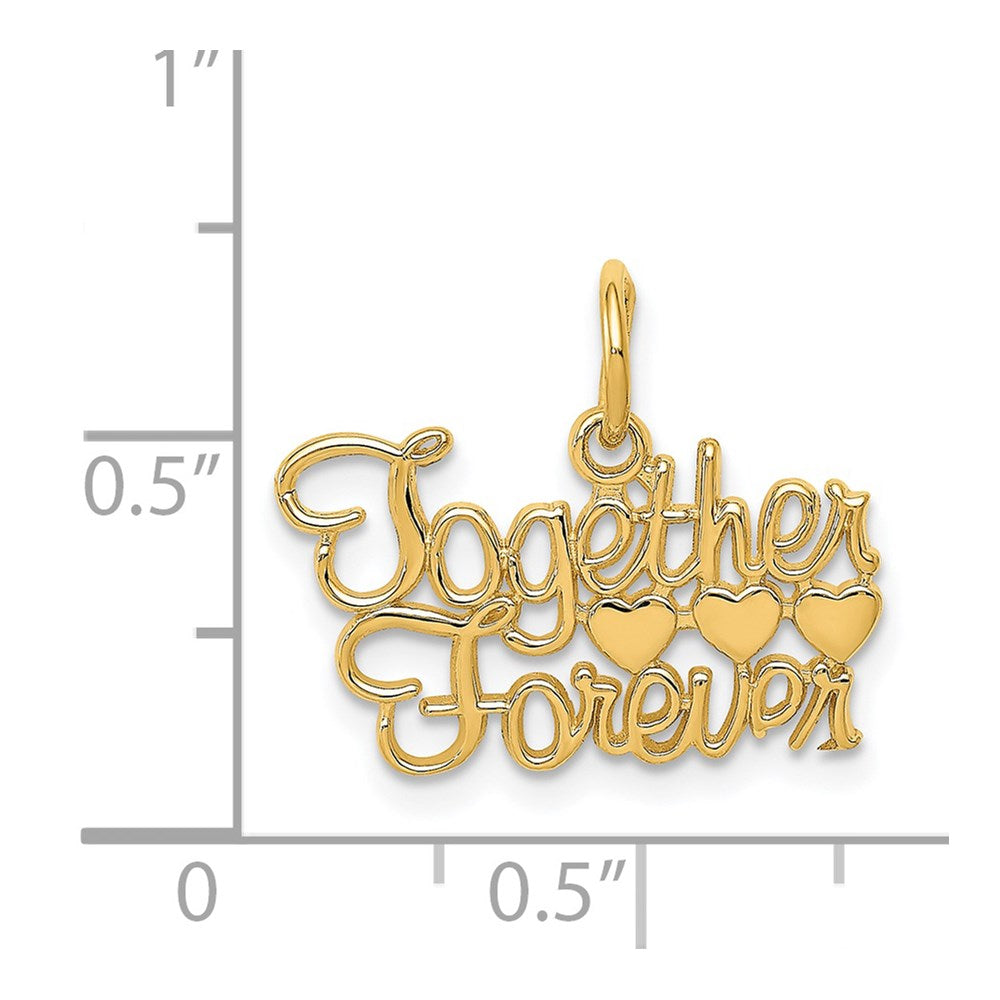 14K TOGETHER FOREVER Charm-C1037