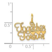 14K TOGETHER FOREVER Charm-C1037
