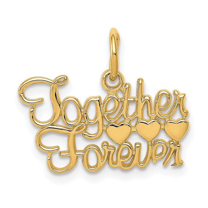 14K TOGETHER FOREVER Charm-C1037