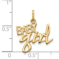 14k BABY GIRL Charm-C1068