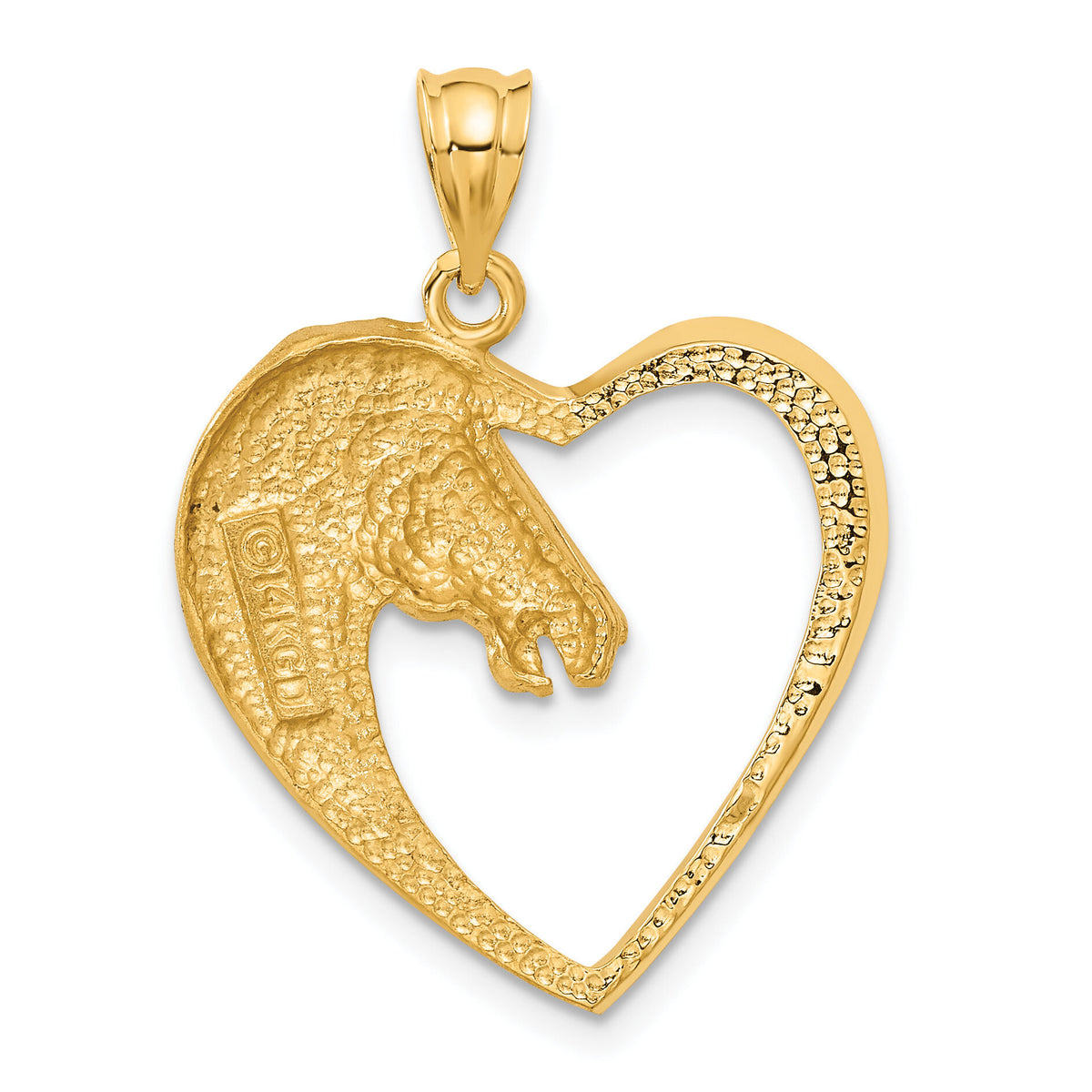 14k Horse Pendant-C107