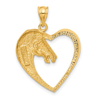 14k Horse Pendant-C107