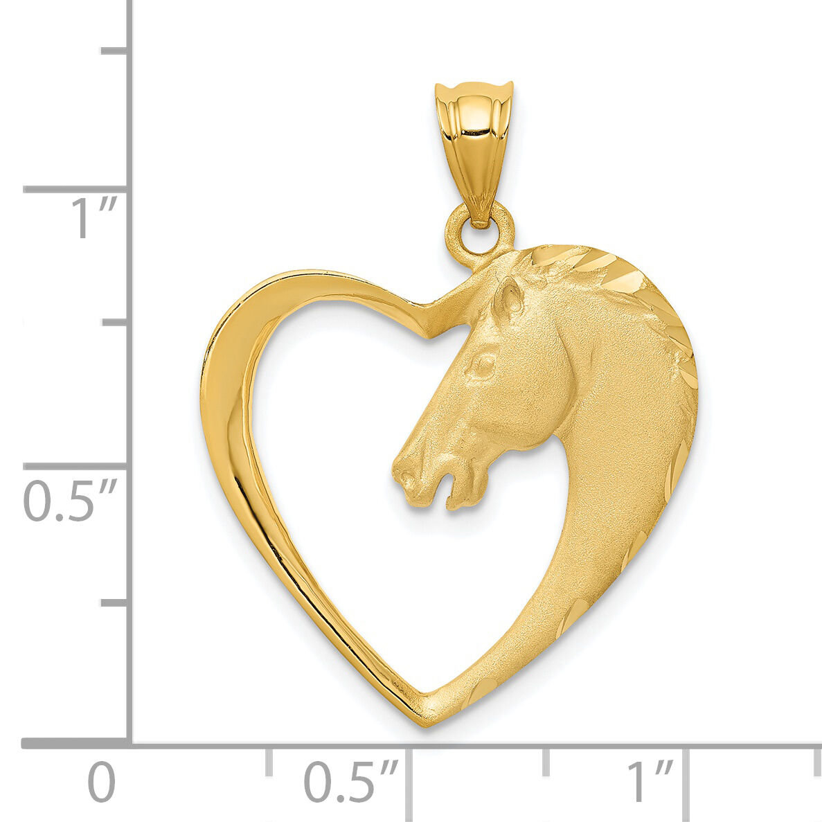 14k Horse Pendant-C107