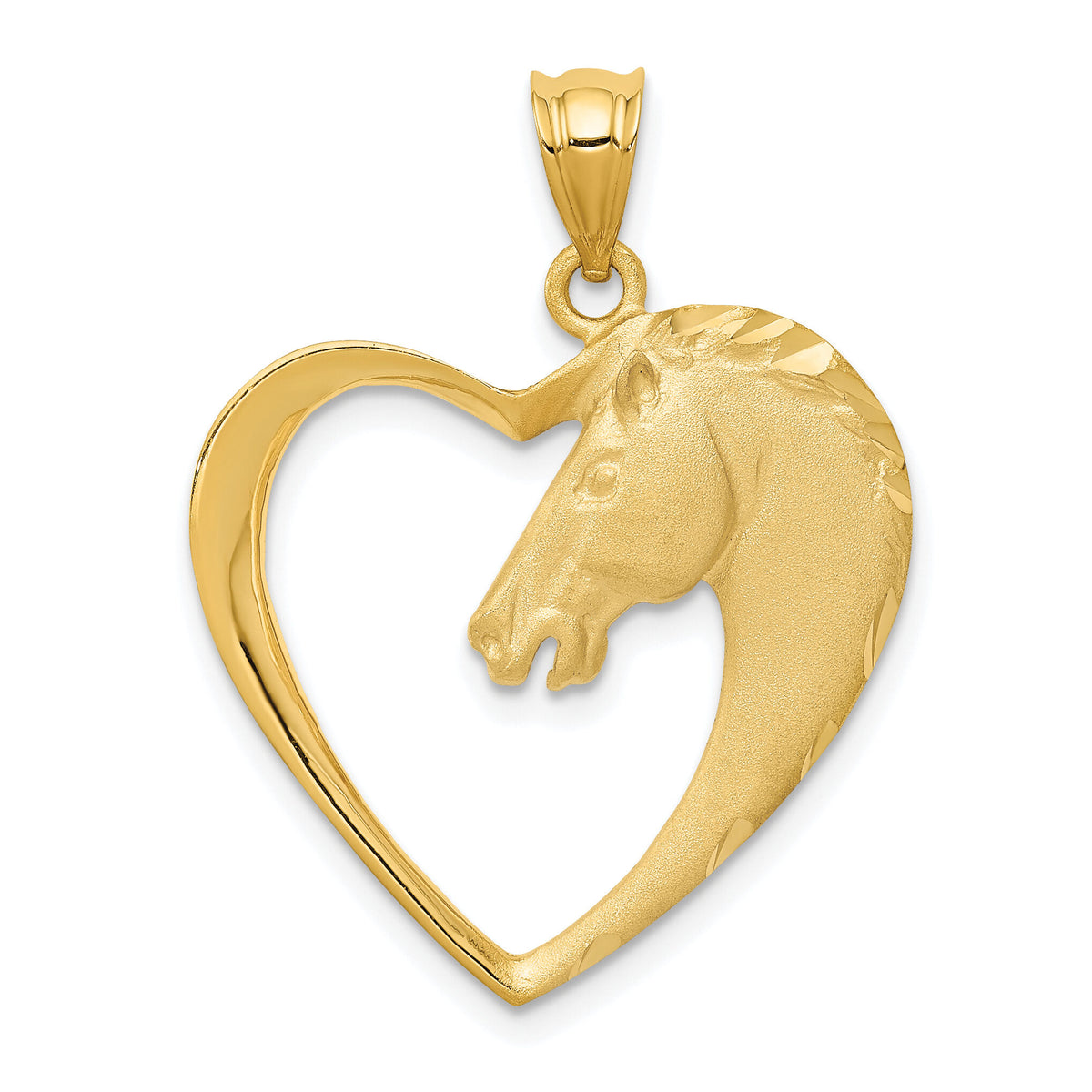 14k Horse Pendant-C107