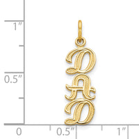 14k DAD Charm-C1070