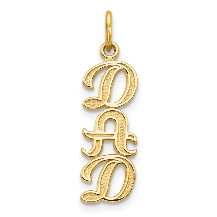 14k DAD Charm-C1070