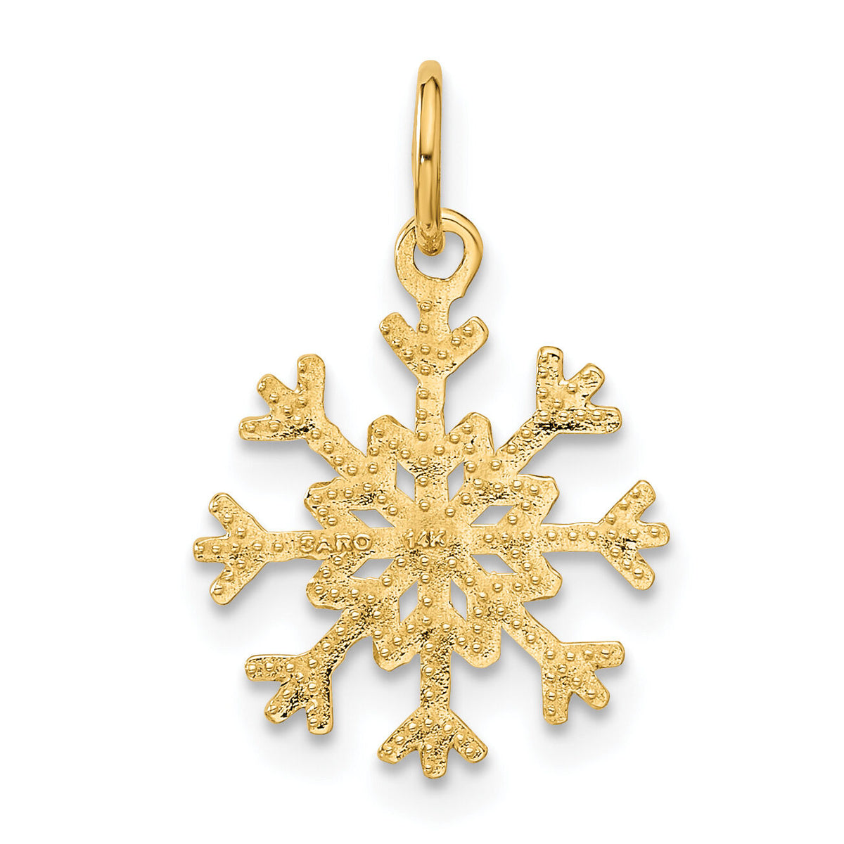 14k Snowflake Charm-C1076