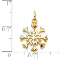 14k Snowflake Charm-C1076