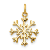 14k Snowflake Charm-C1076