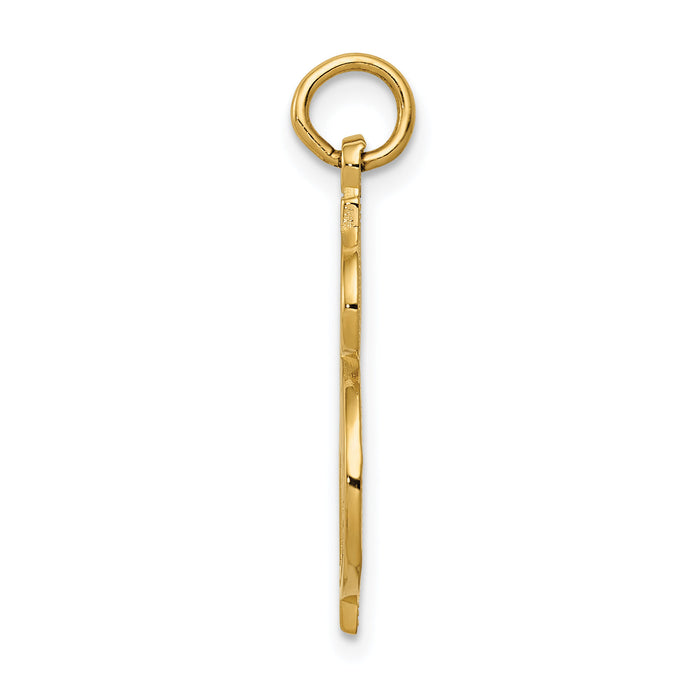 14k Dollar Sign Charm-C1085