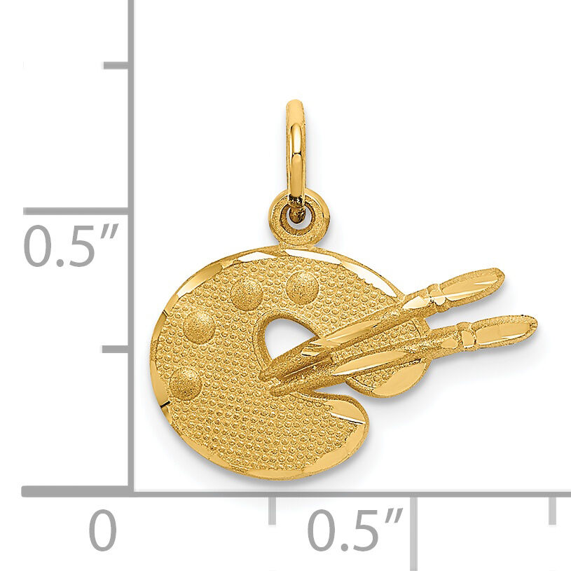 14k Artist Palette Charm-C1087