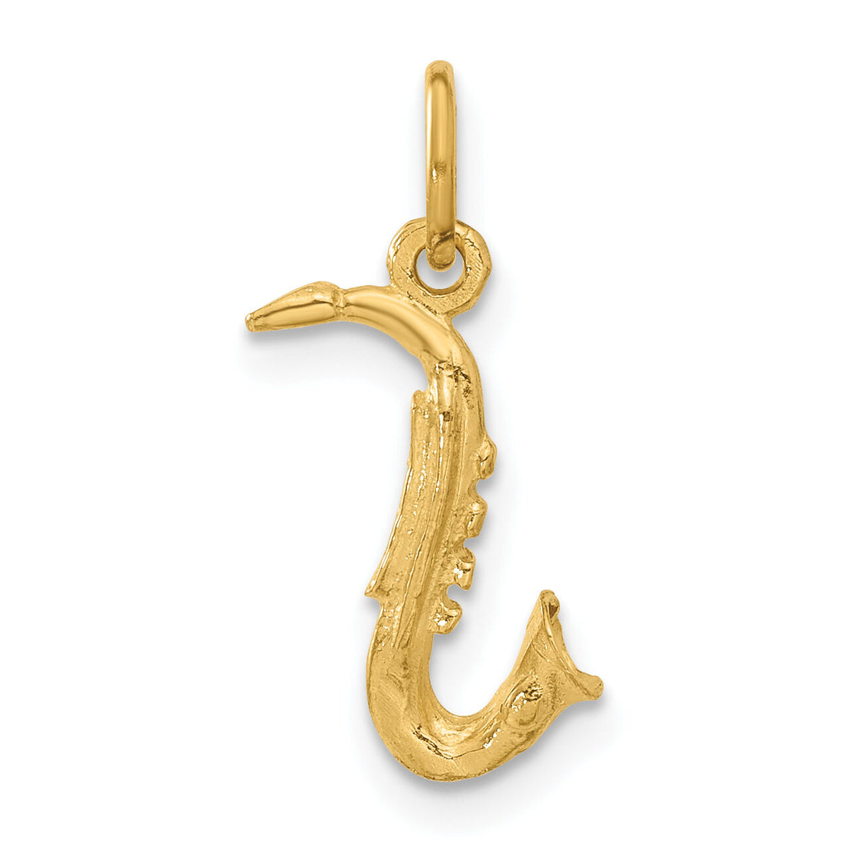 14k 3-D Saxophone Charm-C1090