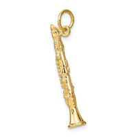 14k 3-D Clarinet Charm-C1095