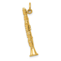 14k 3-D Clarinet Charm-C1095