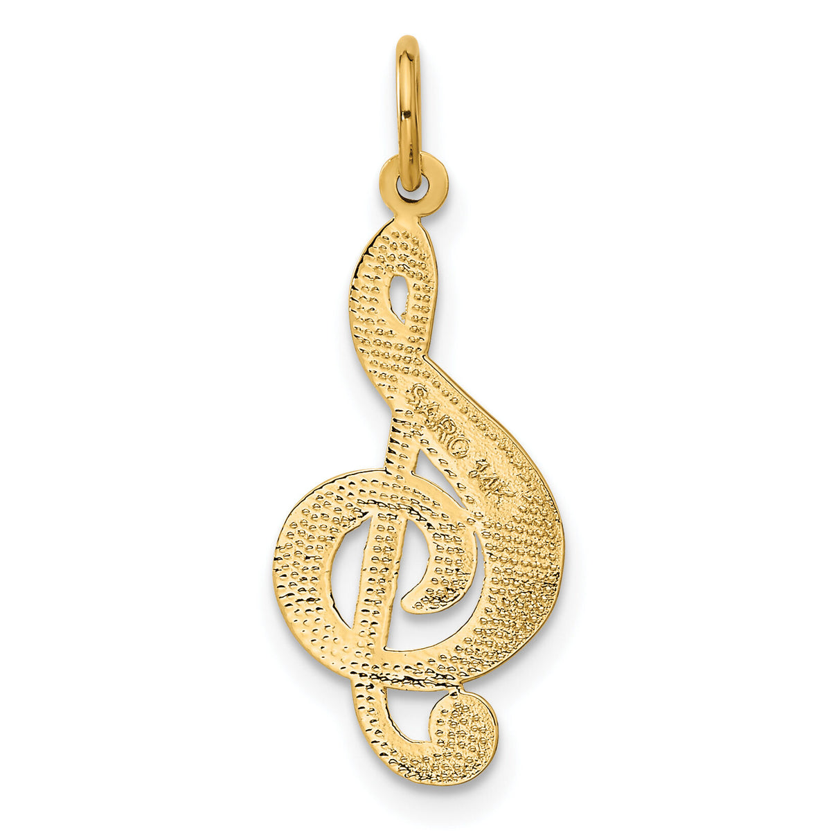 14k Treble Clef Charm-C1096