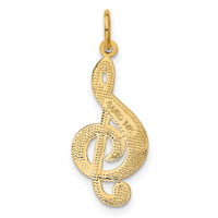 14k Treble Clef Charm-C1096