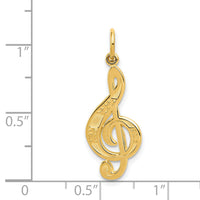 14k Treble Clef Charm-C1096