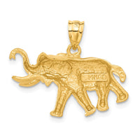 14k Elephant Pendant-C110