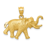 14k Elephant Pendant-C110