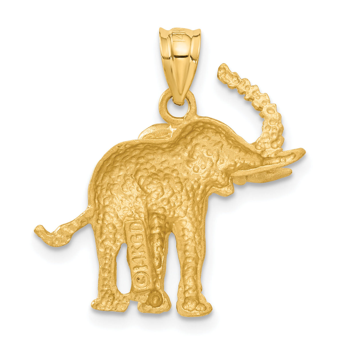 14k Elephant Pendant-C112