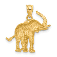 14k Elephant Pendant-C112