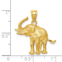 14k Elephant Pendant-C112