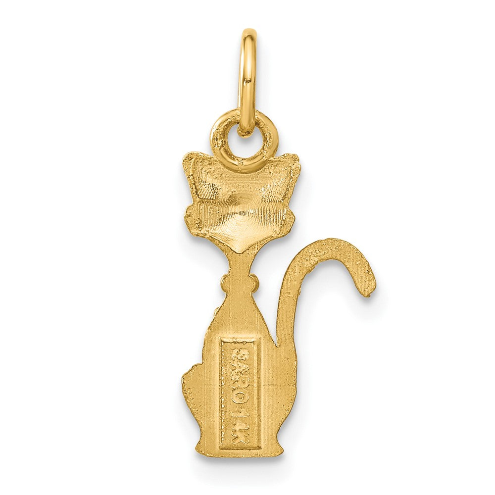 14k Satin Tom Cat Charm-C1133