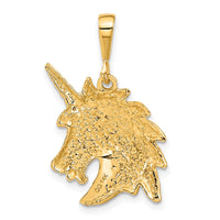 14k Unicorn Head Charm-C1149