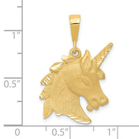 14k Unicorn Head Charm-C1149