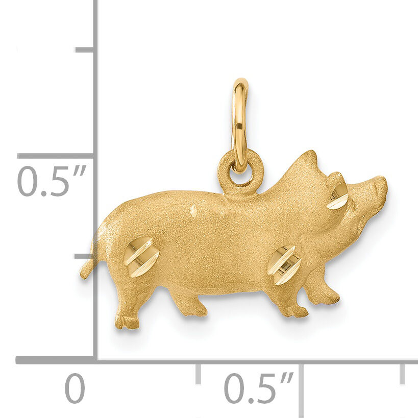 14k Pig Charm-C1160